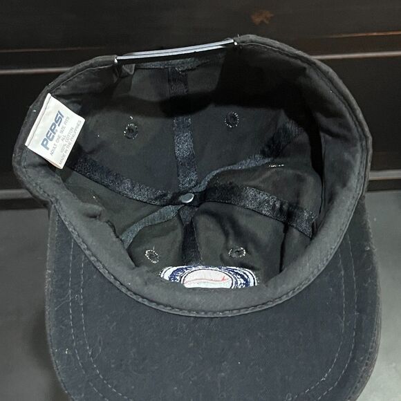 Vintage Pepsi Cola Snapback Hat Big Logo Black - Picture 7 of 8